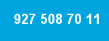 927 508 70 11 927 508 70 11